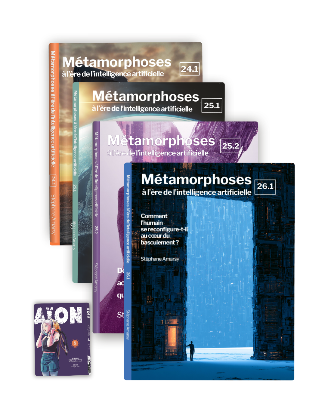 2.1 - Les 4 tomes des métamorphoses 24.1, 25.1, 25.2 et 26.1 + le manga Aïon